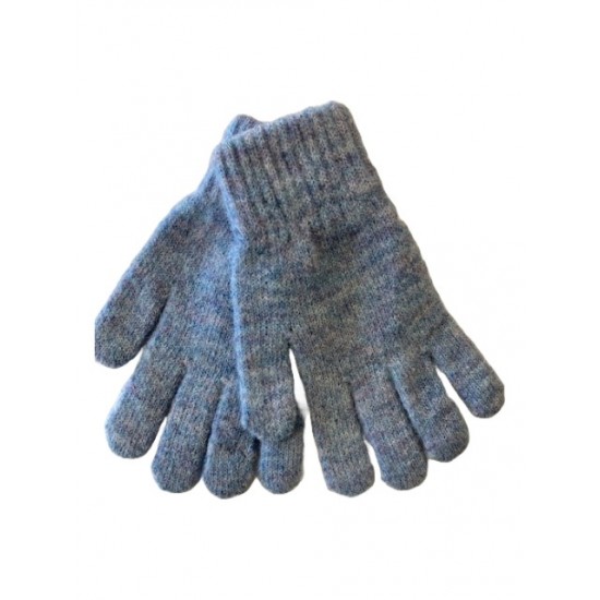 Ladies Knitted Gloves Blue