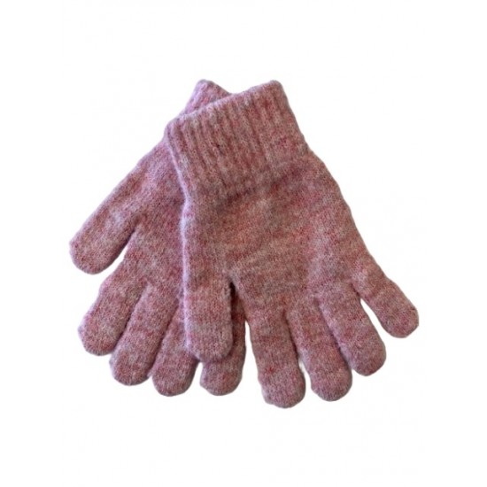 Ladies Knitted Gloves Pink