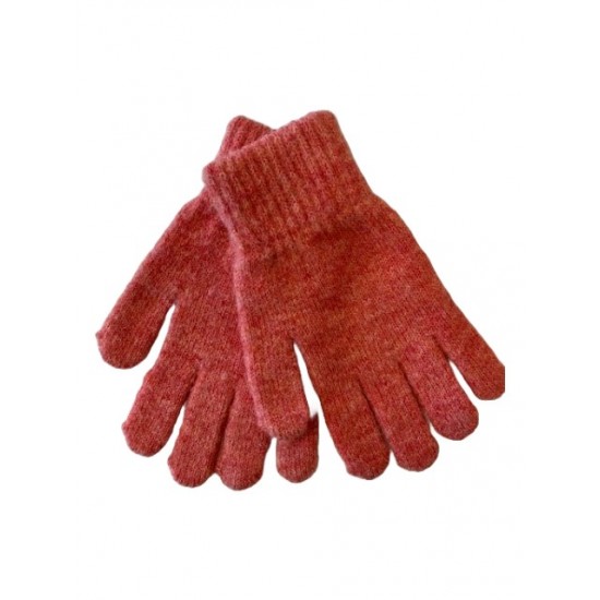 Ladies Knitted Gloves Orange