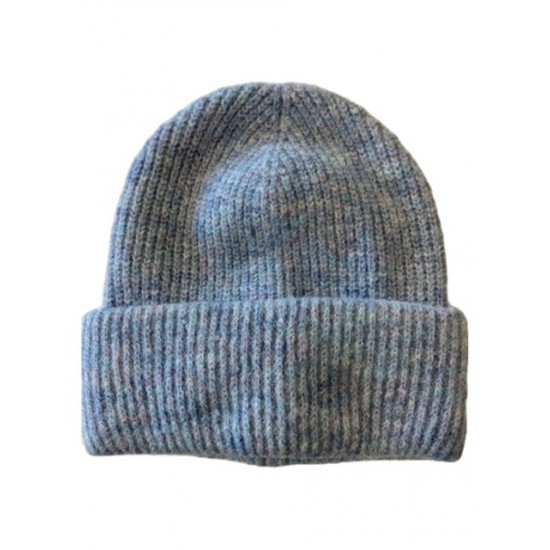 Ladies Knitted Hat Blue