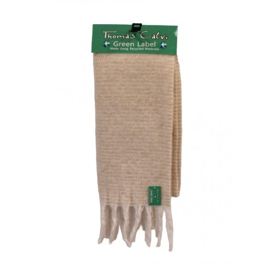 Ladies Knitted Scarf Cream