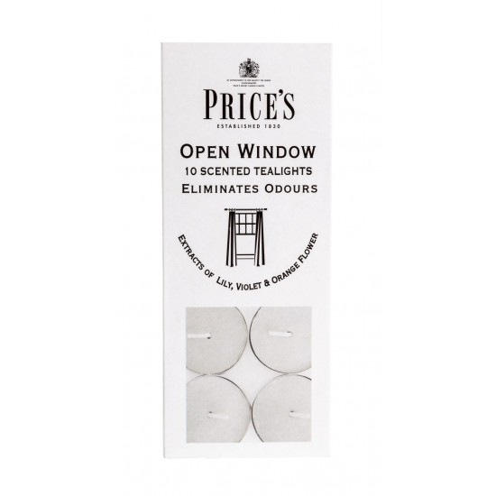 Prices Scented Tealights 10's Open Window