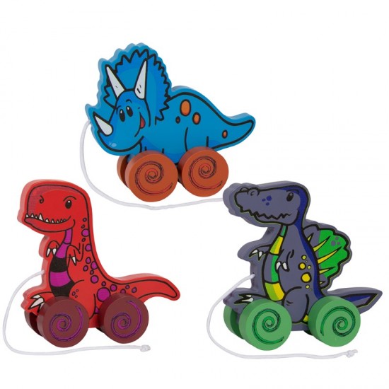 Let's Learn Pull Along Dinosaur Assorted LP62076